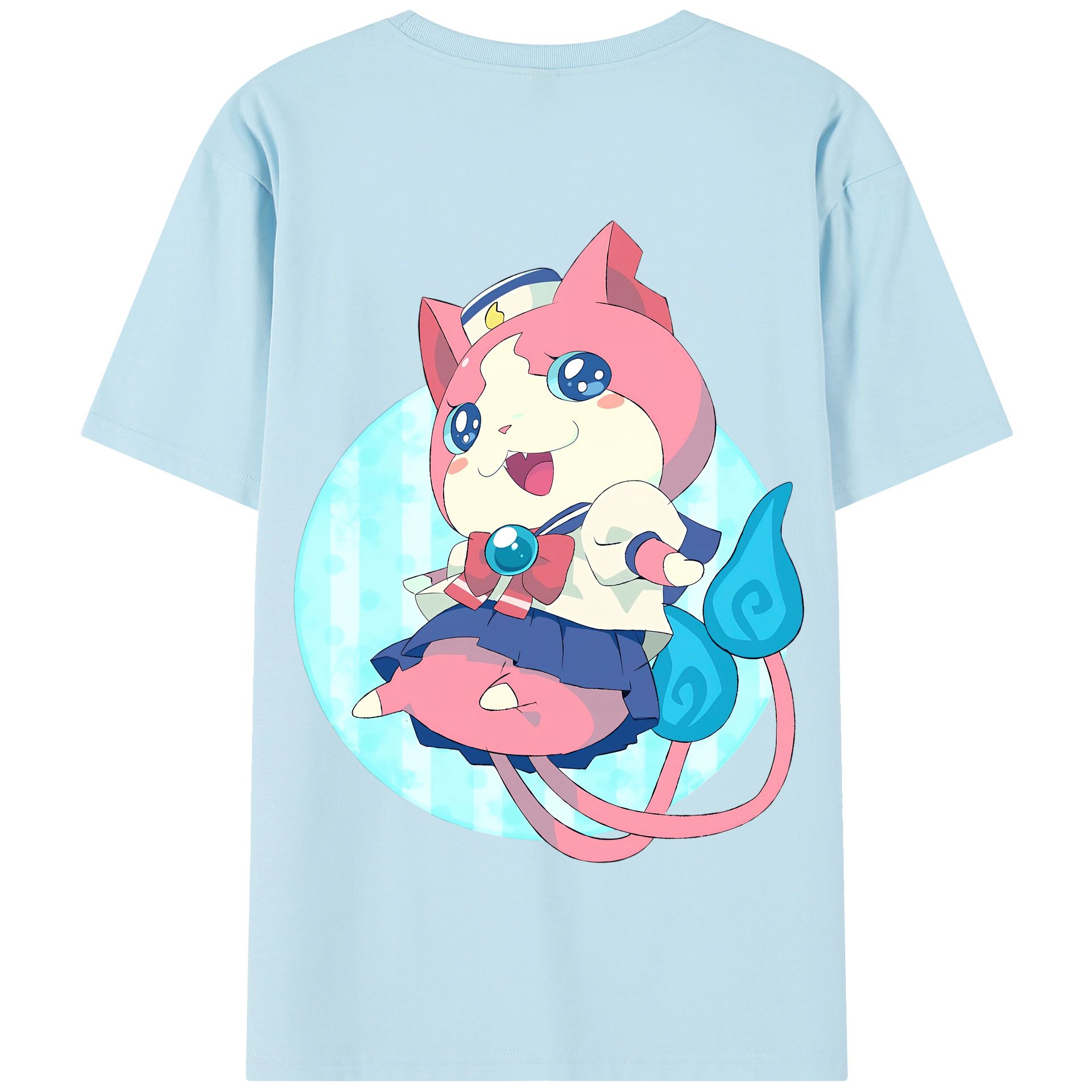 （画像用） 妖怪ウォッチ Yo-kai Watch 綿100％半袖Tシャツ（背面プリント）